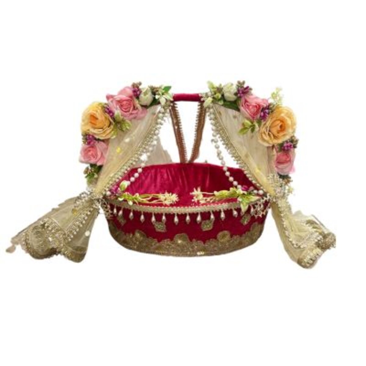 Laddu Gopal woven basket — set of 12